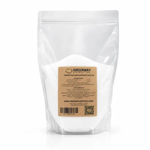 Vista 6 de Greenway Biotech, Inc. Fertilizante de fosfato monopotásico 0-52-34-100% hidroponía soluble en agua para la fuerza de las raíces, aumenta
