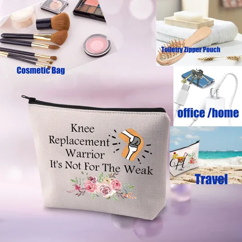 Vista 5 de PXTIDY Reemplazo de rodilla Guerrero Regalo Cirugía de Rodilla Recuperación Bolsa Cosmética Artroplastia Artroplastia Guerrero Mamá Esposa Regalo