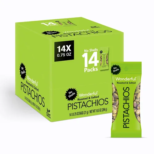 Vista 7 de Wonderful Pistachios Sin conchas nueces tostadas y saladas, 0.75 onzas (paquete de 9)