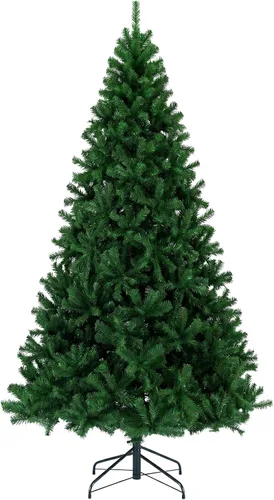 Vista 16 de Árbol de Navidad flocado de nieve preiluminado de 4.5 pies con Flocado-multi