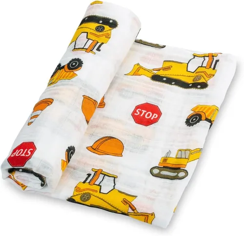 Vista 11 de LollyBanks Manta de Envolver, Manta de Bebé 100% Algodón, Manta de Envolver de Muselina Suave 47 x 47 Pulgadas, Manta de Bebé Neutra para Niños