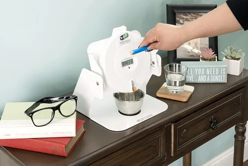 Vista 6 de e-Pill Station Pro - Dispensador de píldoras automático con bloqueo avanzado - Tapa blanca