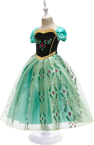 Vista 3 de IDOTTA Disfraz de princesa, disfraz de cosplay para niñas, fiesta, concurso, cumpleaños, Halloween, Navidad con accesorios