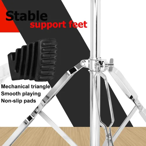 Vista 4 de ENNBOM Soporte de trípode de altura ajustable Soporte de montaje plegable para timbre de barra de percusión musical