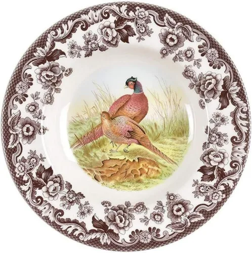 Vista 5 de Spode Plato de sopa de ciervos Woodland American Wildlife