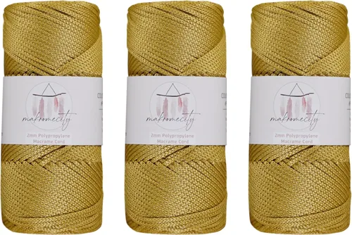 Vista 46 de Makromecity, Cordón de macramé de poliéster de 2 mm x 38 metros (125 yardas) 2 mm de polipropileno, cordón de macramé para crochet, bolsa