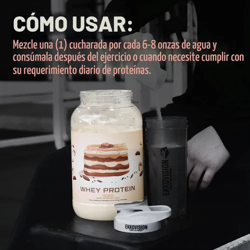 Vista 5 de Ekkovision Proteína de suero en polvo, pastel de queso de bayas, 30