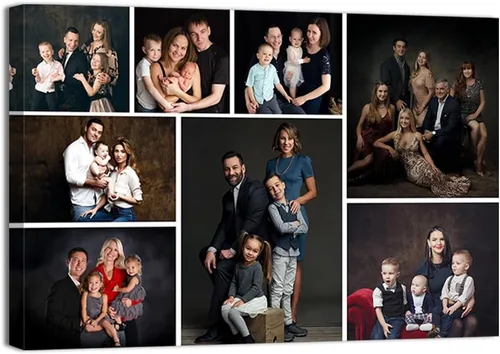 Vista 9 de QIXIANG Collage de fotos personalizado para decoración de pared, impresiones en lienzo con fotos de tu bebé, regalo personalizado para marcos H10