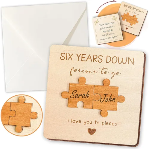 Vista 11 de STOFINITY Tarjeta de Aniversario de 1 Año para Novio Novia - Tarjetas de Feliz Primer Aniversario para Hombres, 1ª Tarjeta de Citas de Papel