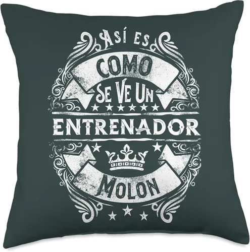 Vista 5 de Regalo Entrenador futbol baloncesto personal Un Entrenador Molon Divertido Humor para Hombre - Cojín de fútbol, 16 x 16, multicolor