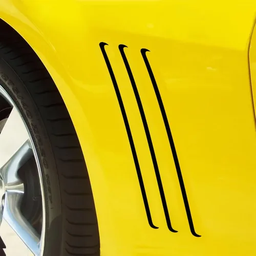 Vista 9 de x xotic tech 6 calcomanías de vinilo con incrustaciones de vinilo para carrocería L&R, compatible con Chevrolet Camaro SS RS LS 2010-2015