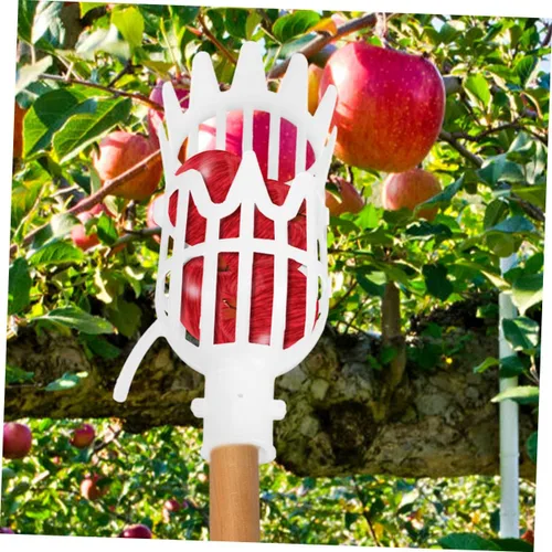 Vista 2 de Cesta recogedora de frutas, 2 unidades, cesta de herramientas para recolección de frutas, cosechadoras de frutas, recogedor de frutas, contenedor