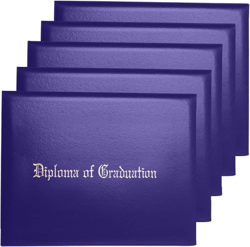 Vista 27 de Funda para diploma 8.5x11 de cuero sintético acolchada para certificados, color negro Cubierta de certificado de premio de grado de diploma