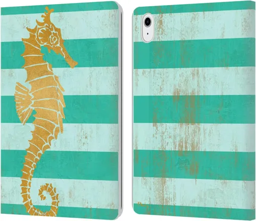 Vista 9 de Head Case Designs Funda de piel con licencia oficial de Paul Brent Agate Mermaid Coastal Book Wallet compatible con Apple iPad 10.2 2019/2020/2021