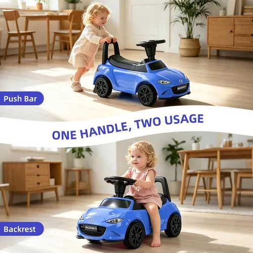 Vista 5 de Vehículo de empuje para niños MX-5 con licencia Azul