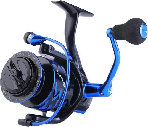 Vista 3 de Sougayilang - Combos de carretes y cañas de pescar, fibra de carbono 24 toneladas, carretes y cañas telescópica portátiles para viajes, pesca