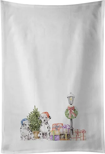Vista 44 de Caroline's Treasures CK8100WTKT - Juego de 2 toallas de cocina con diseño de bulldog francés con diseño de país de las maravillas navideñas