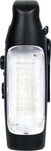 Vista 4 de Kaito KA340 Linterna solar de campamento LED recargable con manivela de dinamo para emergencia AM/FM/SW NOAA Radio solar con Bluetooth, linterna