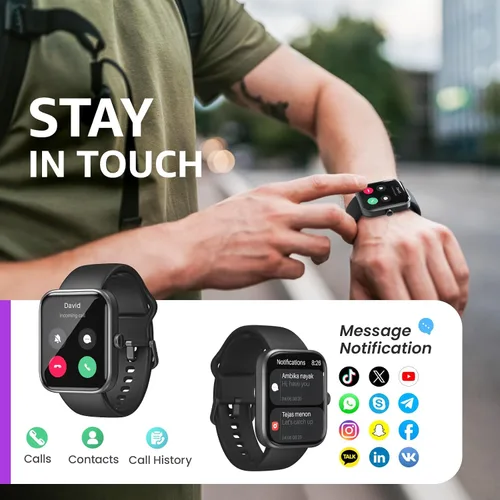Vista 2 de TOZO Nuevo reloj inteligente actualizado 2026 para hombres y mujeres