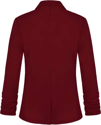 Vista 2 de MINTLIMIT Blazer de manga 34 para mujer, blazer de oficina con un botón y bolsillos