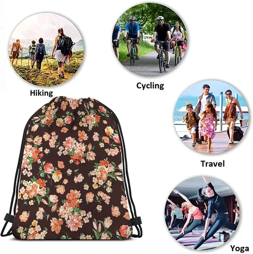 Vista 7 de Beabes Skulls - Bolsas con cordón para gimnasio, bolsa con cordón, Multi-a116, Mochilas de viaje