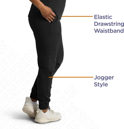 Vista 4 de ave.. First Women's Scrub Pants Negro