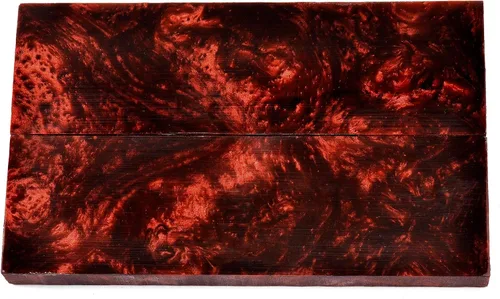 Vista 17 de Inlace - Básculas de acrílico para mango de cuchillo, resina de grado óptico con incrustaciones líquidas, 5 x 1.5 x 3/8 pulgadas, fabricadas