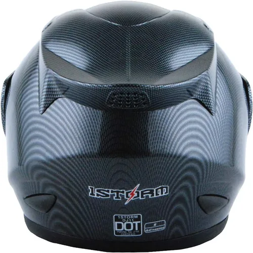 Vista 5 de 1Storm - Casco de cabeza completa para motocicleta, diseño de calavera mecánica HJDJ11