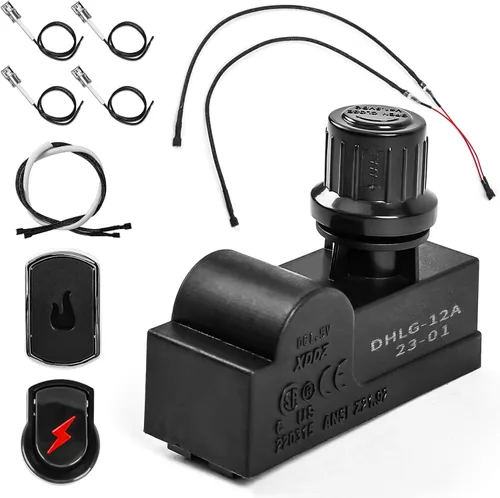 Vista 8 de Uniflasy - Kit de encendido de parrilla con botón de 2 salidas compatible con Char-Broil para Charbroil Advantage 463240015, 463344116