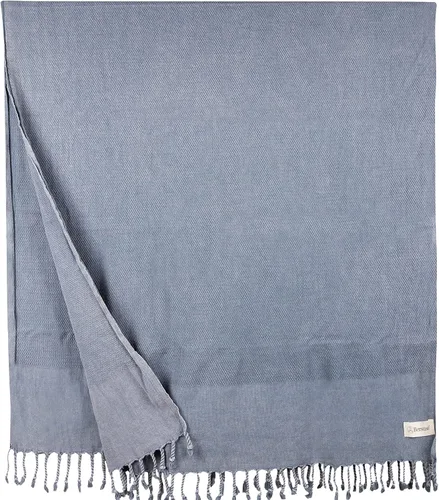 Vista 5 de Bersuse Toalla turca 100% algodón Zuma lavado a la piedra, 33 x 66 pulgadas, antracita