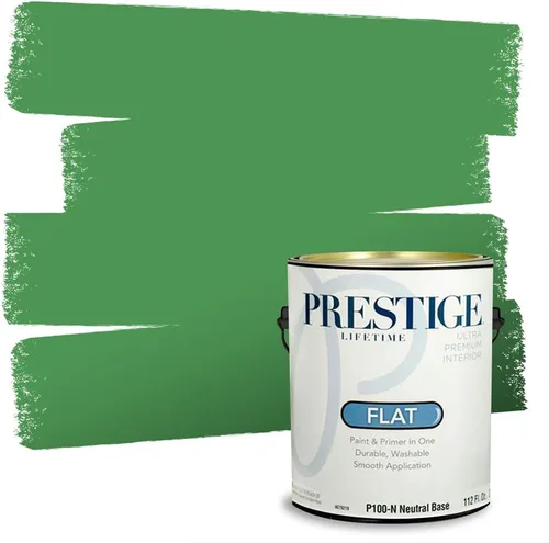Vista 165 de PRESTIGE Pintura exterior e imprimación en uno, aloe, plano, 1 galón