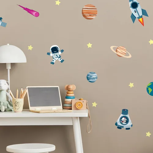 Vista 12 de Teddylabels - Calcomanías de Animales Árticos - Pegatinas de Pared Fáciles de Aplicar y Removibles: Transforma el Dormitorio de tus Niños Pequeños