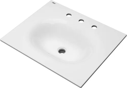 Vista 7 de American Standard 1297008.020 Studio S 24 - Fregadero de tocador - Centro de 8 pulgadas, color blanco