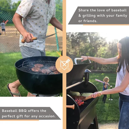 Vista 4 de Baseball BBQ Herramienta para abridor de botellas «Pick Off» Accesorios de parrilla para barbacoa, herramientas y utensilios para fanáticos