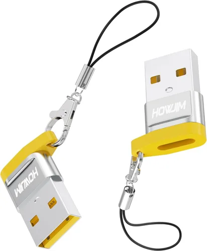 Vista 12 de Paquete de 2 adaptadores USB a USB C, USB 2.0 de carga rápida de transferencia de datos de 480 Mbps, adaptador OTG hembra tipo C a USB 2.0 macho