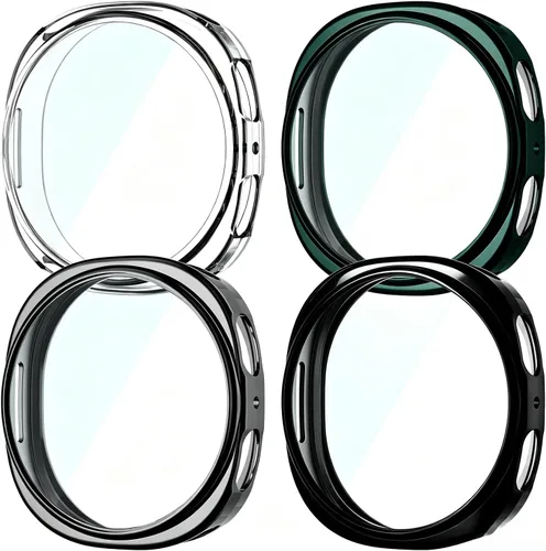 Vista 19 de Rc-Z para Samsung Galaxy Watch 5/Galaxy Watch 4 de 40 mm, paquete de 4 fundas de TPU suave con cubierta completa para la cara, protector de pantalla