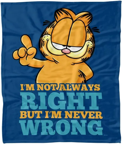 Vista 5 de LOGOVISION Garfield Never Ever Wrong - Manta polar de 36 x 58 pulgadas