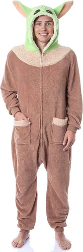 Vista 5 de Star Wars The Mandalorian - Pijama para adultos de The Child Grogu Kigurumi para hombres y mujeres, Multi