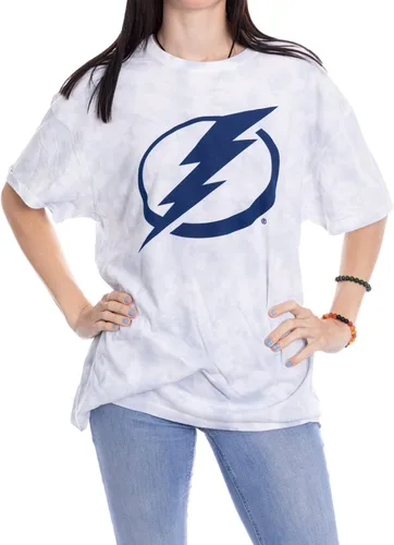 Vista 15 de Calhoun NHL - Camiseta de manga corta con hombros caídos y cuello redondo para mujer