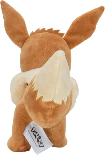 Vista 5 de Pokémon Peluche Eevee de 8 pulgadas, detalles auténticos, juguetes para niños