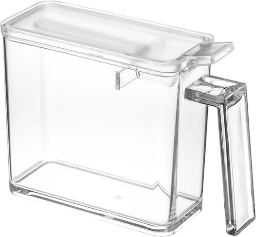 Vista 7 de YAMAZAKI Home Tower - Contenedor de almacenamiento de especias, pequeño, acero + plástico, 1.5 tazas, 11.8 fl oz