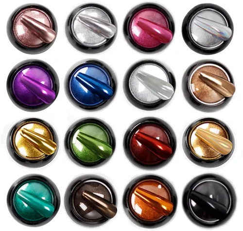 Vista 8 de Brillo holográfico para uñas, arco iris, neón, cromado, efecto de polvo de uñas, decoración de escamas, punta de polvo de uñas cromada, accesorios