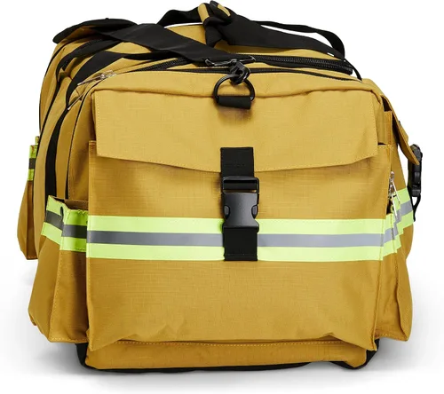 Vista 4 de LINE2design Elite - Bolsa de equipo de bomberos con correa para el hombro, color amarillo