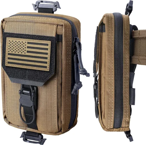 Vista 7 de RXW MOLLE Accessories - Funda táctica para teléfono, funda de herramientas EDC para chaleco y cinturón de servicio