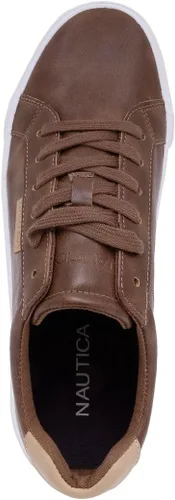 Vista 4 de Nautica Zapatos casuales para hombre, mocasines clásicos con cordones, tenis de moda, en tamaños medianos y anchos