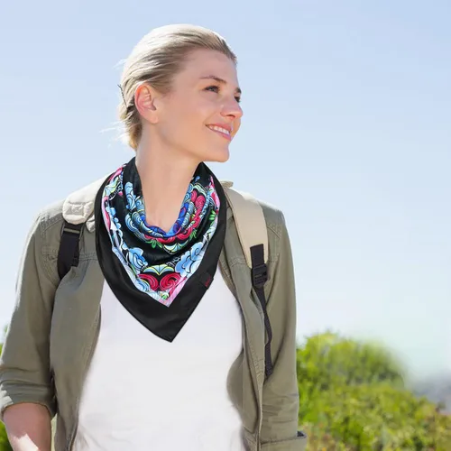 Vista 5 de Bandana para hombre Pañuelo para la cabeza con estampado multiusos que absorbe la humedad
