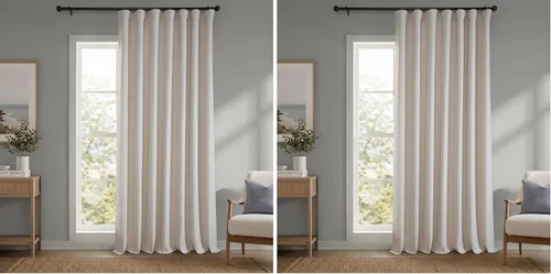 Vista 36 de HPD Half Price Drapes - Cortinas de lino sintético para sala de estar (2 paneles) - 50 pulgadas de ancho x 96 pulgadas de largo - Cortinas