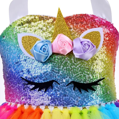Vista 2 de Vestido de tul de unicornio para niñas