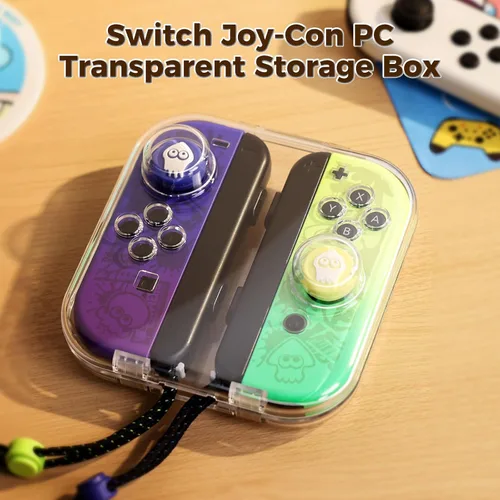 Vista 2 de IINE Mini Storage Case for Joy-con, Portable Dust-Proof Protective Box Compatible with Nintendo SwitchOLED Joy-Con, Joy-con Travel Case with