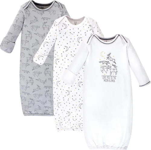 Vista 16 de Touched by Nature - Camisones unisex de algodón orgánico para bebé